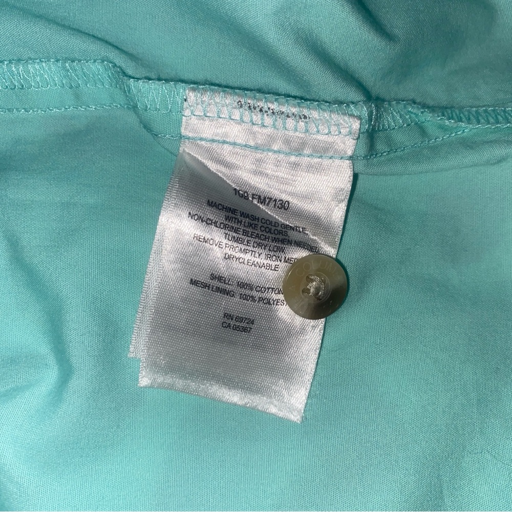 COLUMBIA Men's PFG Super Bonehead Classic Sea Green Short Sleeve Shirt XL - GUC - Picture 8 of 9